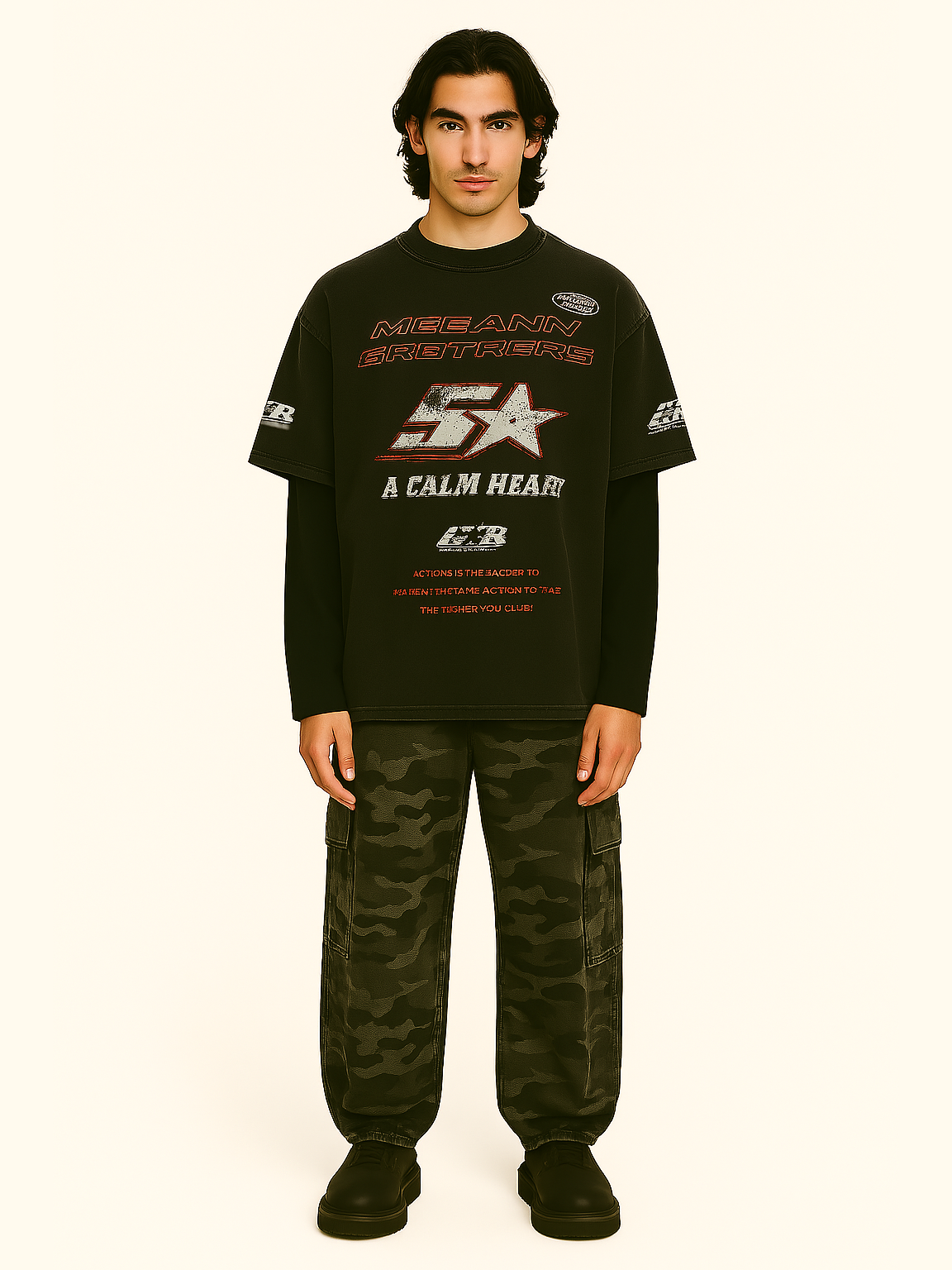 Abandoned Reality Distressed Oversized T-Shirt