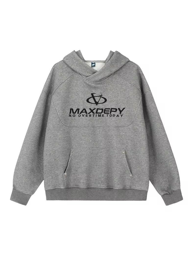 MAXDEPY Graphic Hoodie – “No Overtime Today”
