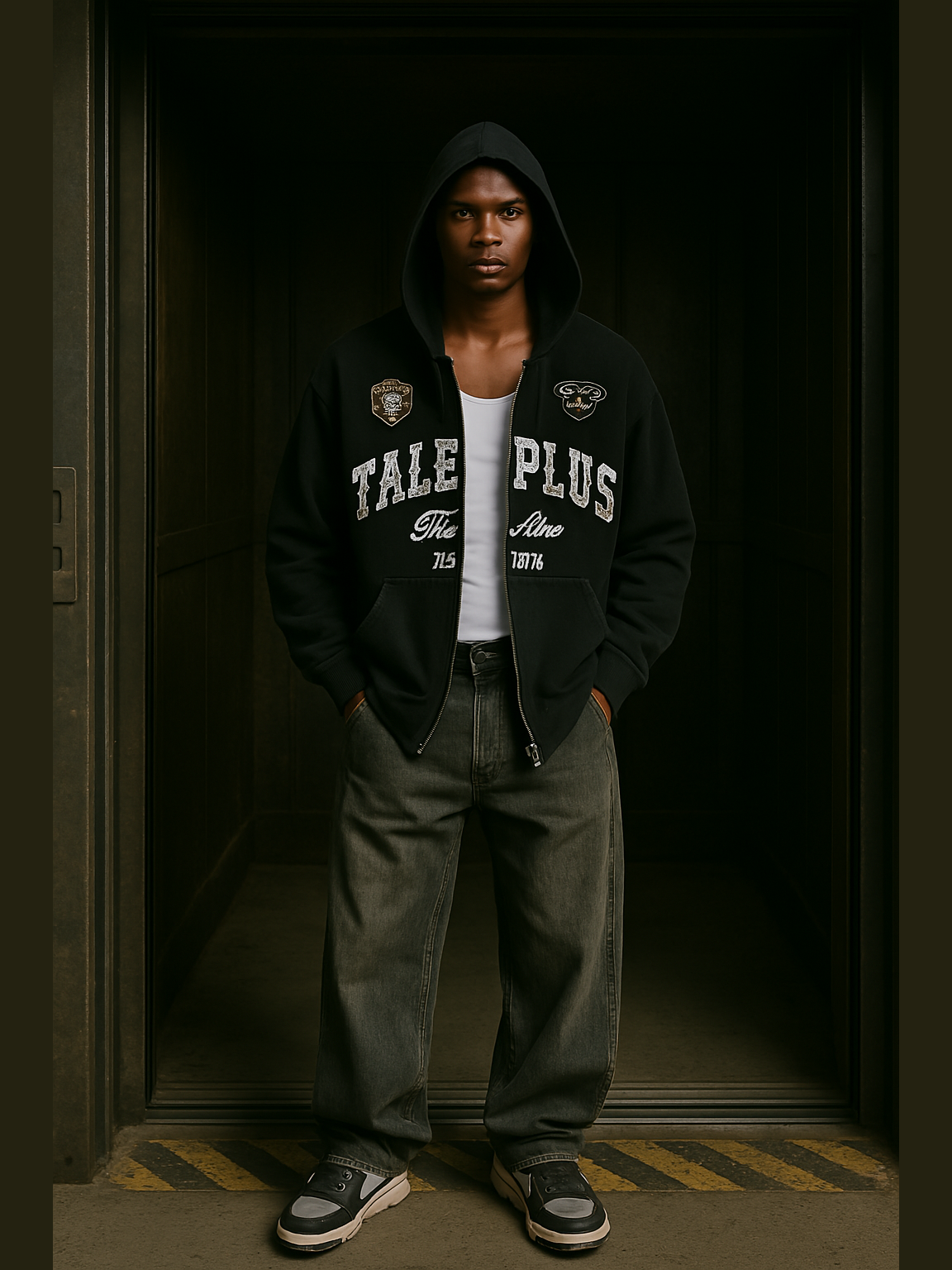 Varsity Graphic Zip-Up Hoodie