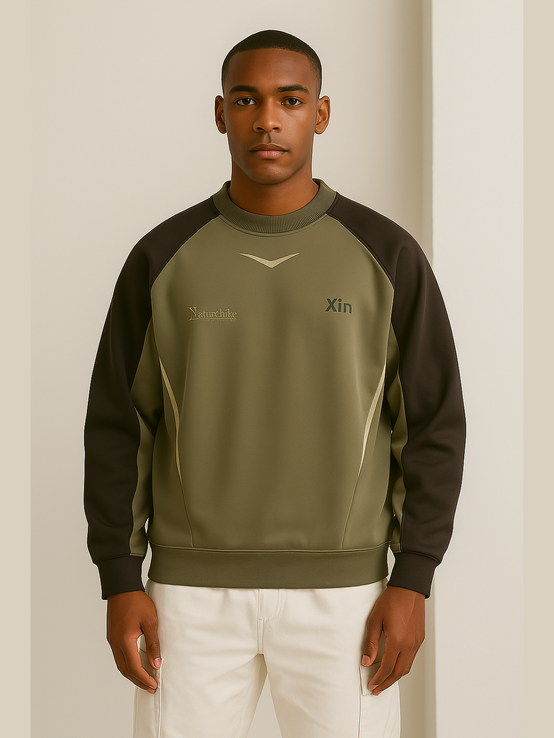 Retro Athletic Raglan Sweatshirt – Multi-Color Options