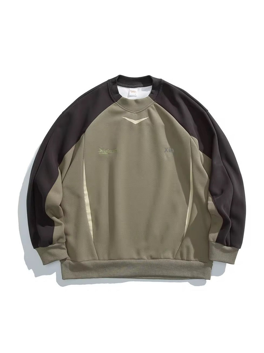 Retro Athletic Raglan Sweatshirt – Multi-Color Options