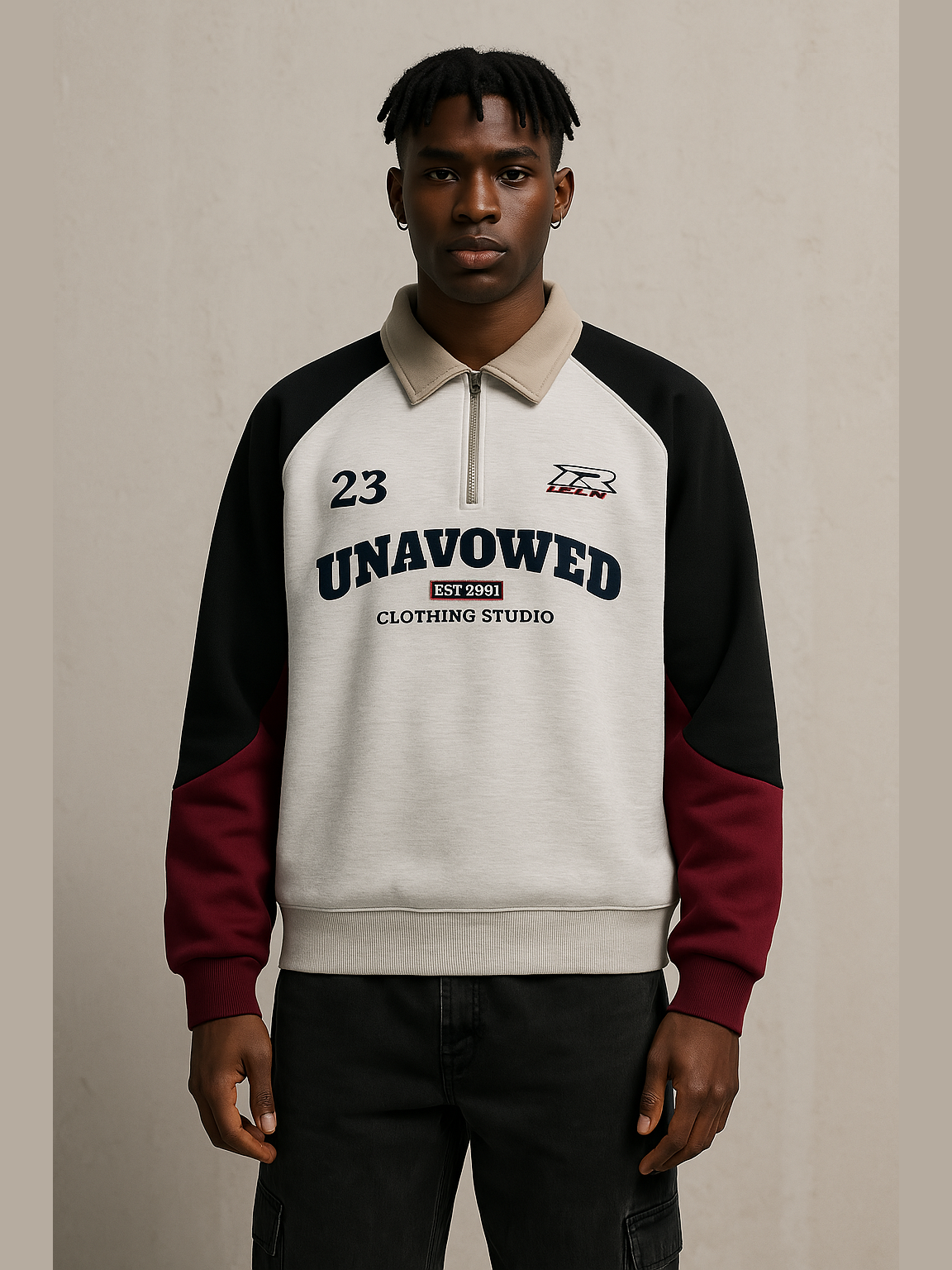 Retro Varsity Quarter-Zip Sweatshirt