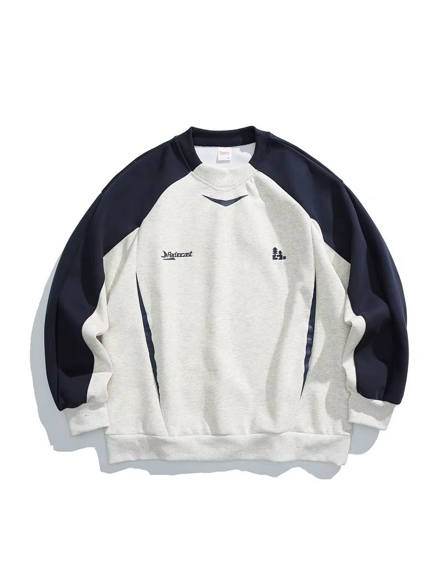 Retro Athletic Raglan Sweatshirt – Multi-Color Options