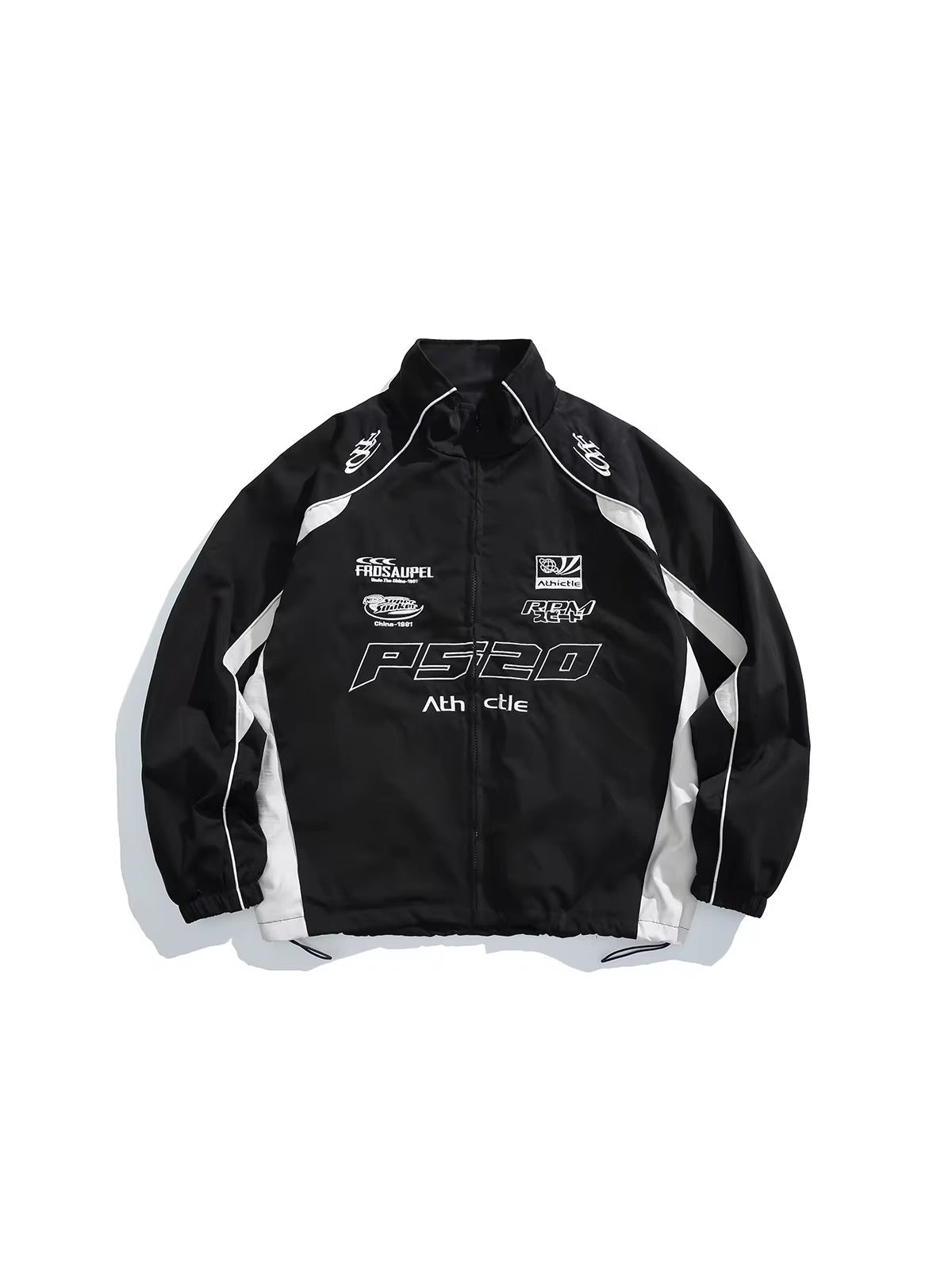 P520 “Athlete Division” Racing Jacket – Steel Blue / White Burgundy / Black White