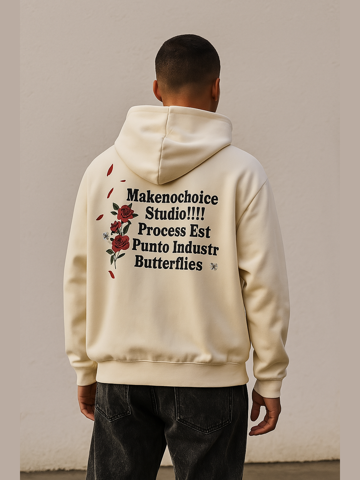 Embroidered Graphic Oversized Hoodie