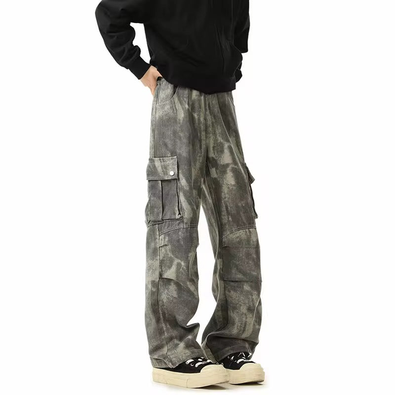 Abstract Utility Cargo Pants