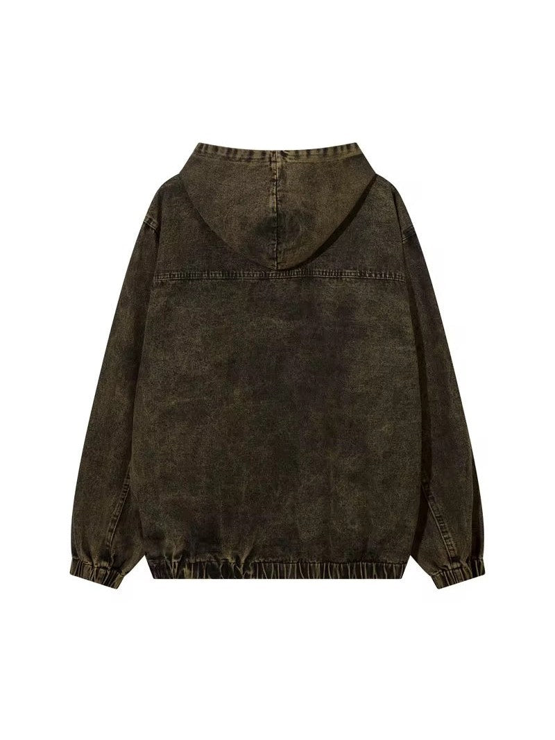 Distressed Vintage Wash Oversized Hoodie