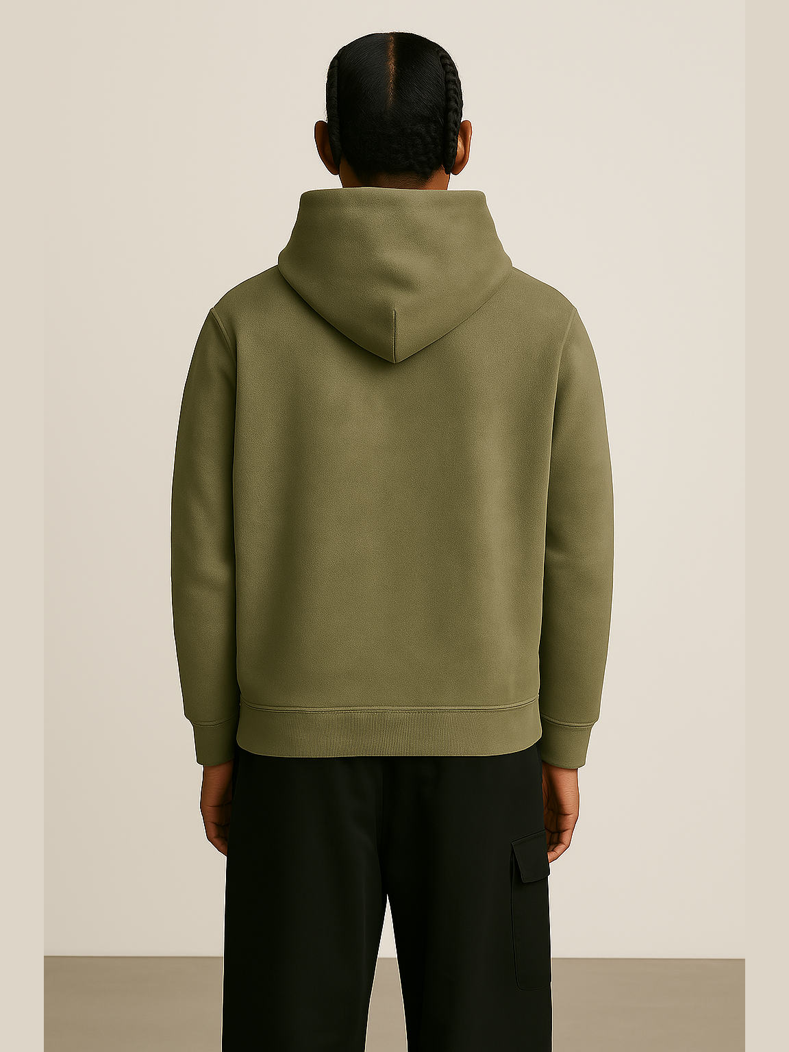 “Poetry Manifesto” Hoodie – Olive / Black / Heather Grey