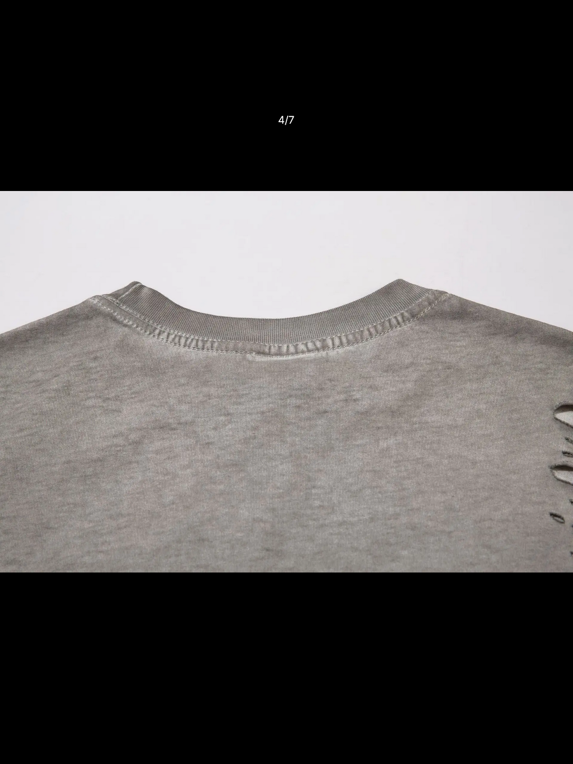 Faded Ruins Washed Cutout T-Shirt