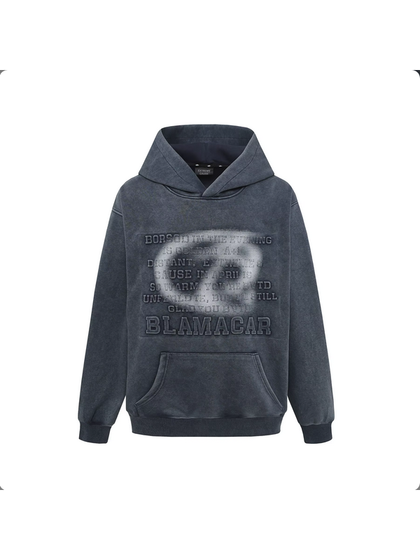 BLAMACAR Embossed Heavyweight Hoodie
