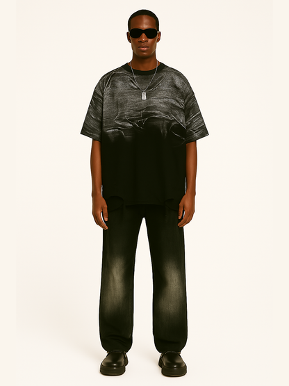Torn Dimensions Acid-Washed Tee