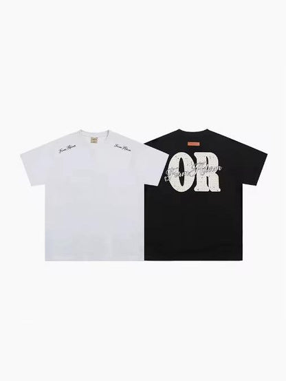Contrast Graphic Statement T-Shirt