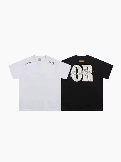 Contrast Graphic Statement T-Shirt