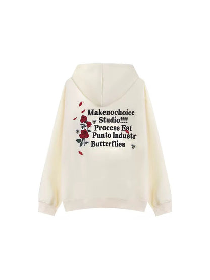 Embroidered Graphic Oversized Hoodie