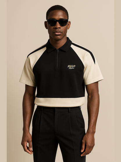 Spliced Contrast Polo