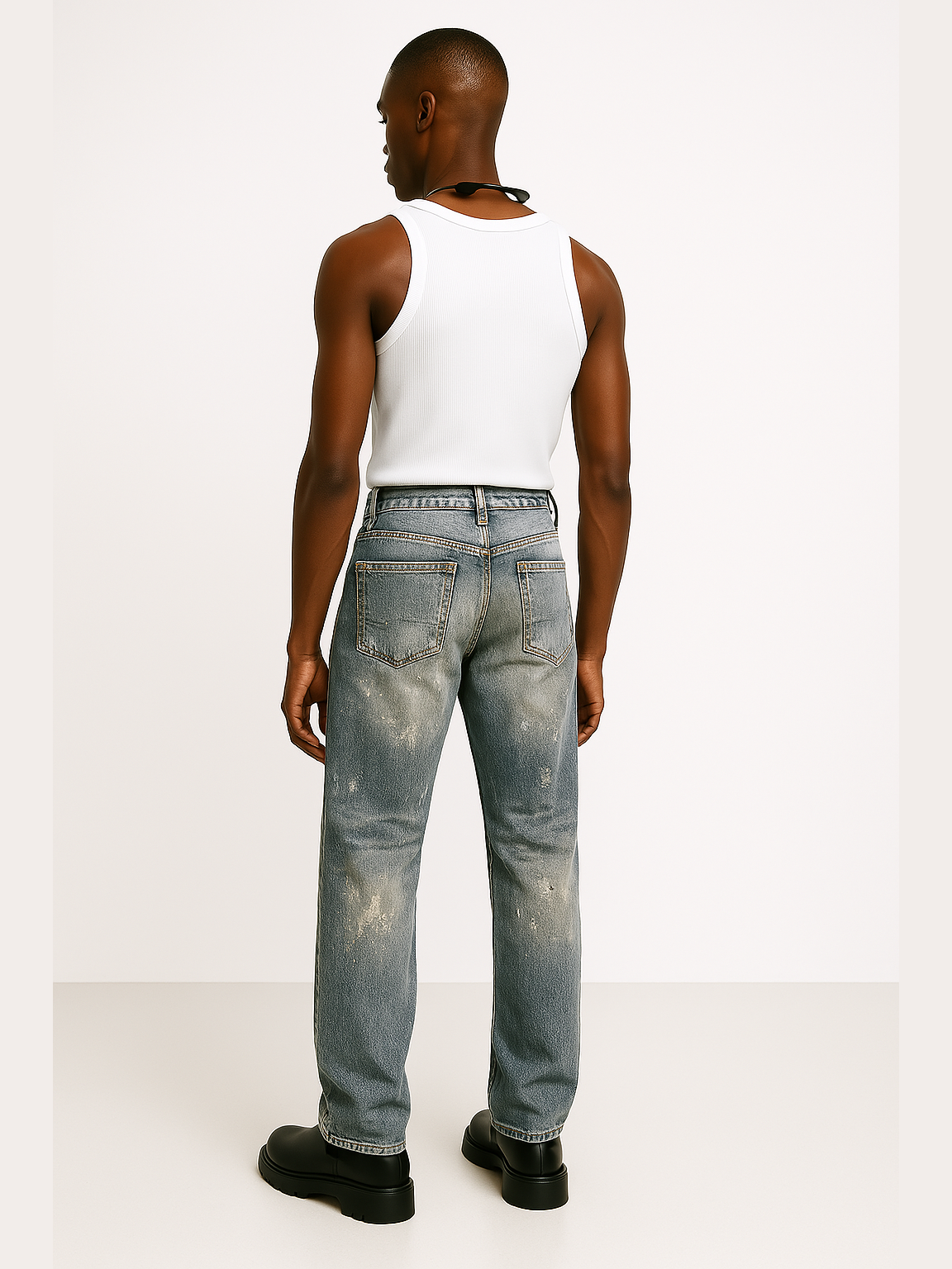 Paint-Splatter Jeans