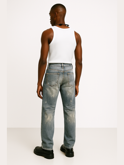 Paint-Splatter Jeans