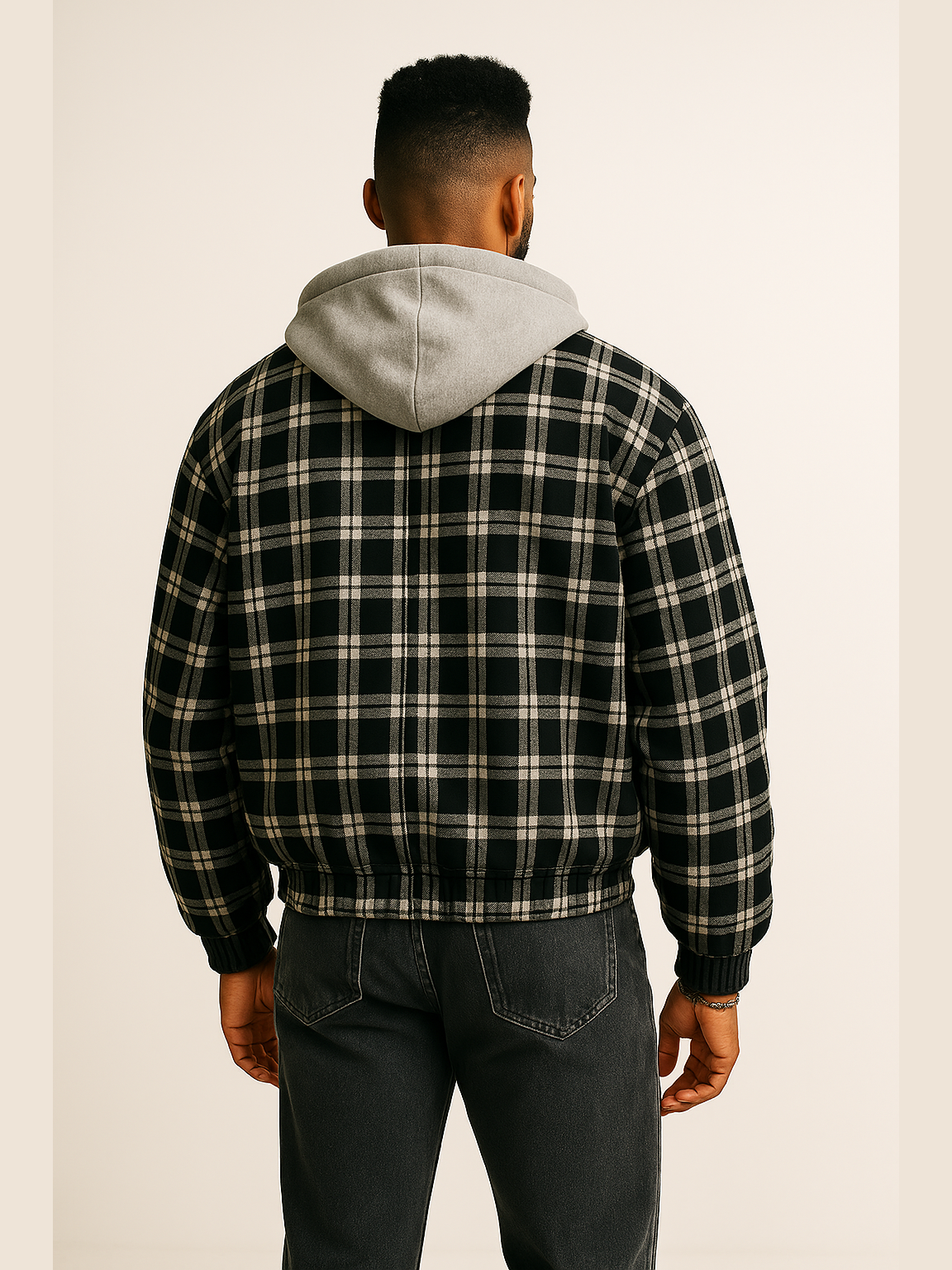 Street Style Plaid Hoodie