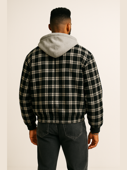 Street Style Plaid Hoodie