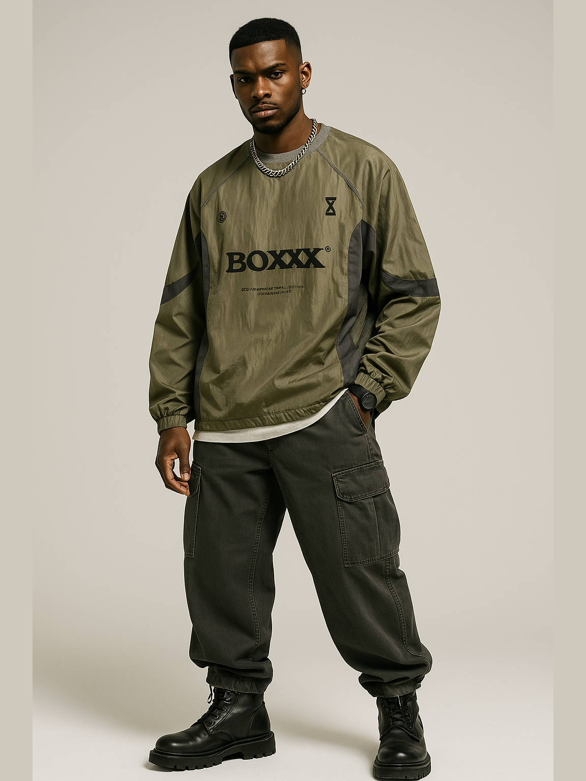Boxx Logo Oversized Pullover