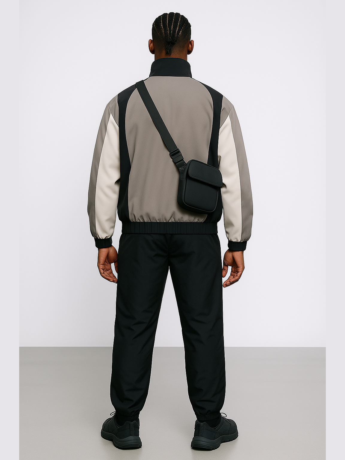Retro Panel Windbreaker