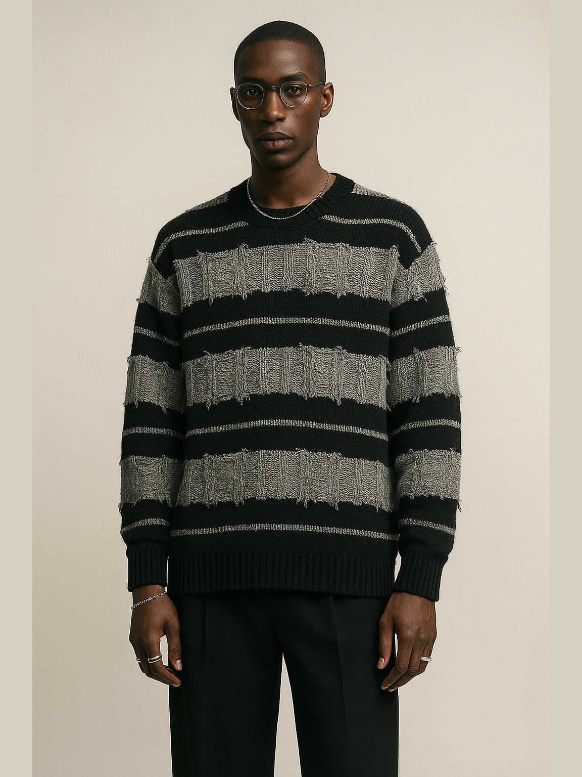 Oversized Jacquard Knit