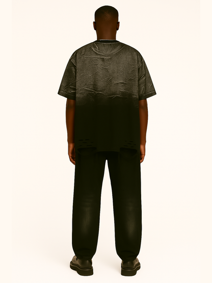Torn Dimensions Acid-Washed Tee