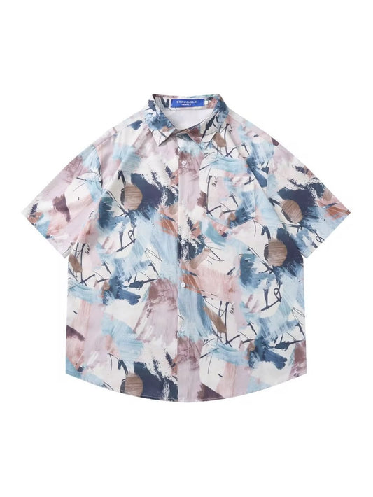 “Muted Stroke” Pastel Abstract Shirt