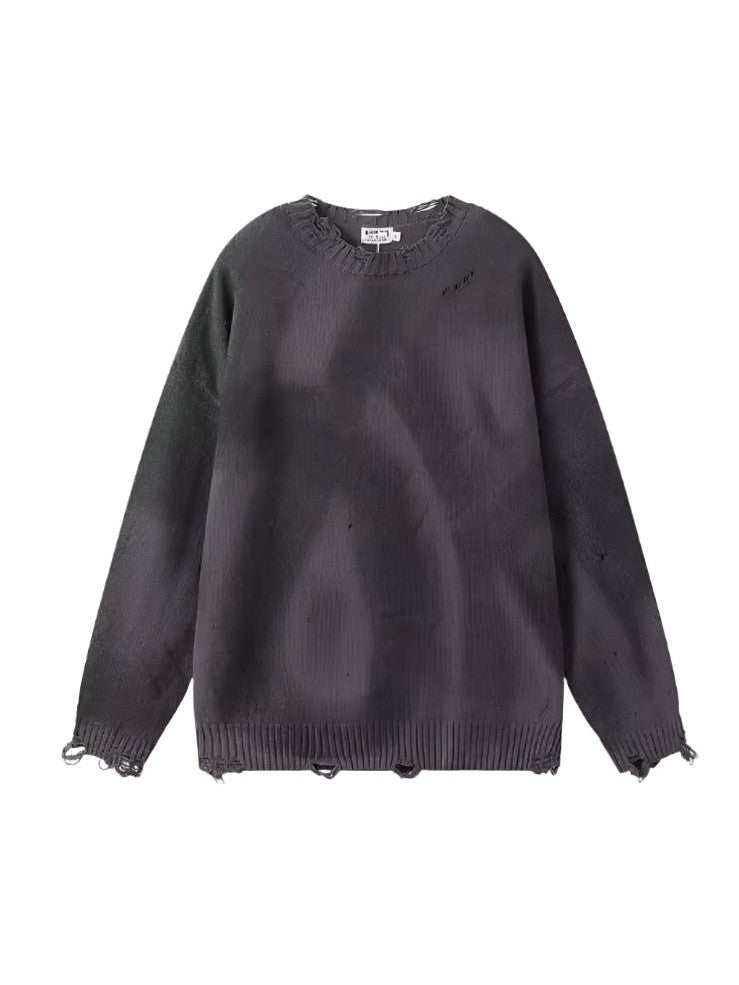 Distressed Knit Sweater