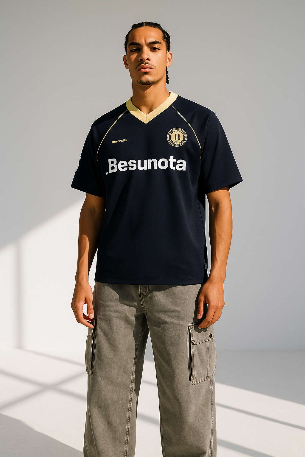 Besunota Retro Varsity Football Jersey