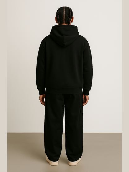“Poetry Manifesto” Hoodie – Olive / Black / Heather Grey