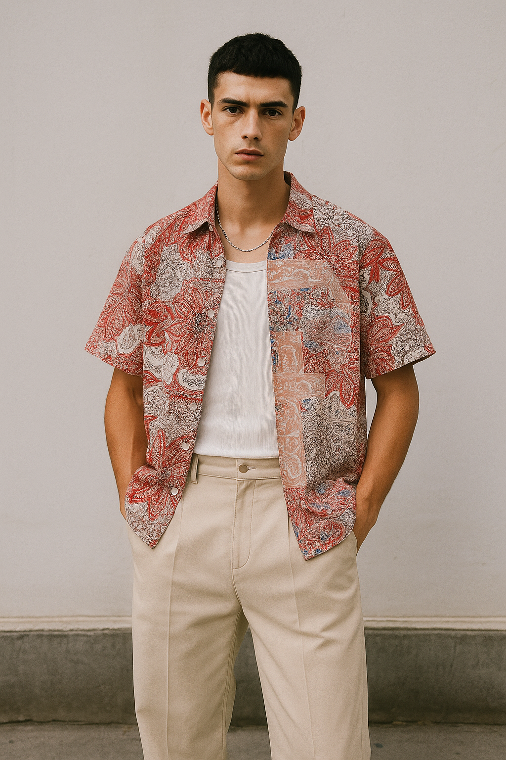 “Mosaic Mirage” Eastern Tapestry Resort Shirt