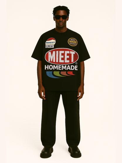 Retro Racing Team Oversized Tee