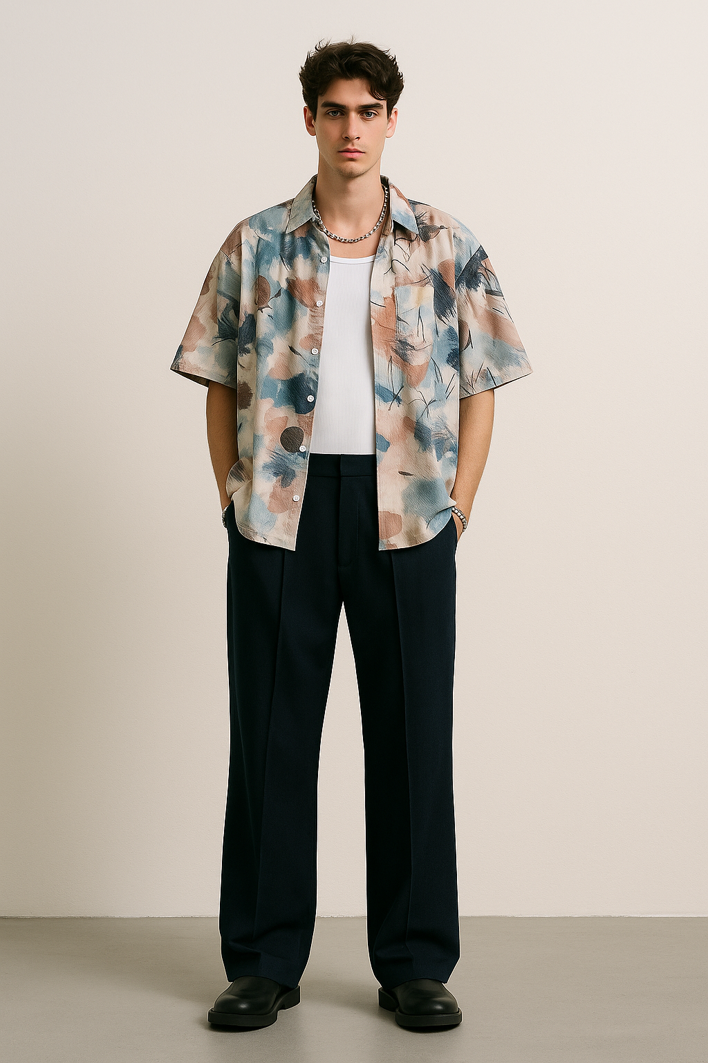 “Muted Stroke” Pastel Abstract Shirt