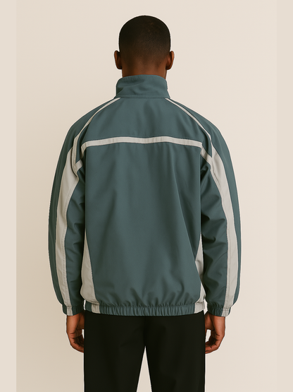 P520 “Athlete Division” Racing Jacket – Steel Blue / White Burgundy / Black White