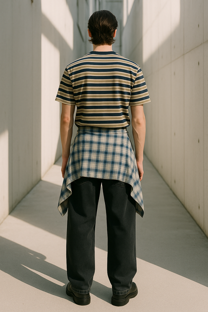 Retro Horizon Striped Tee