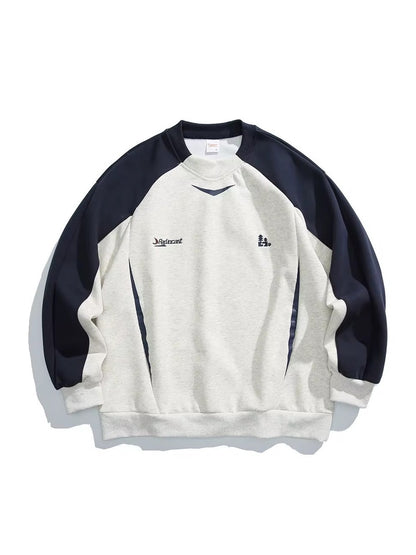 Retro Athletic Raglan Sweatshirt – Multi-Color Options
