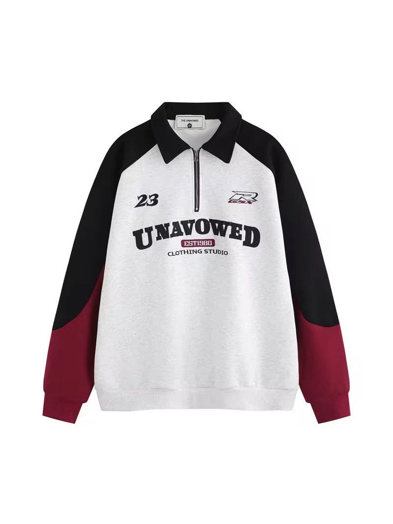 Retro Varsity Quarter-Zip Sweatshirt