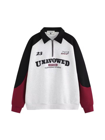 Retro Varsity Quarter-Zip Sweatshirt