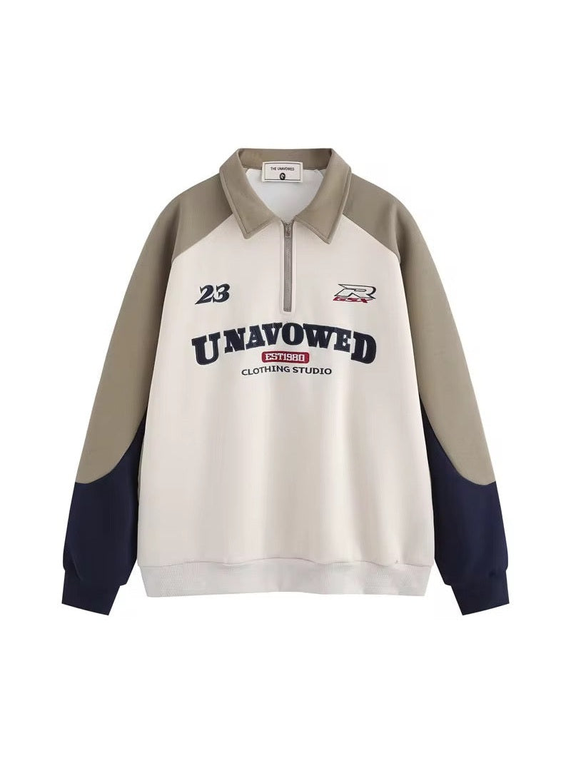 Retro Varsity Quarter-Zip Sweatshirt