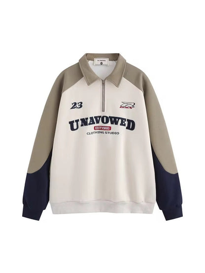 Retro Varsity Quarter-Zip Sweatshirt