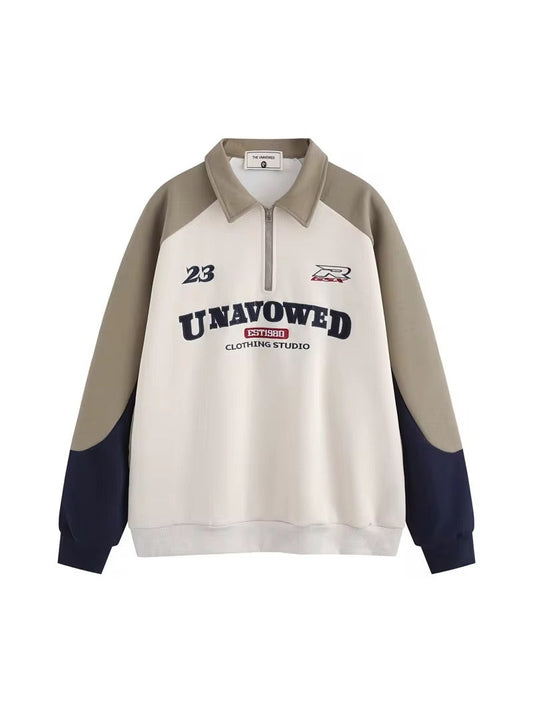Retro Varsity Quarter-Zip Sweatshirt