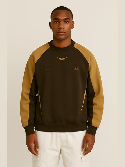 Retro Athletic Raglan Sweatshirt – Multi-Color Options