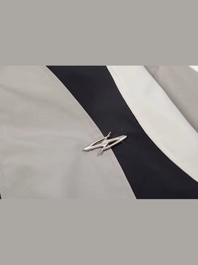 Retro Panel Windbreaker