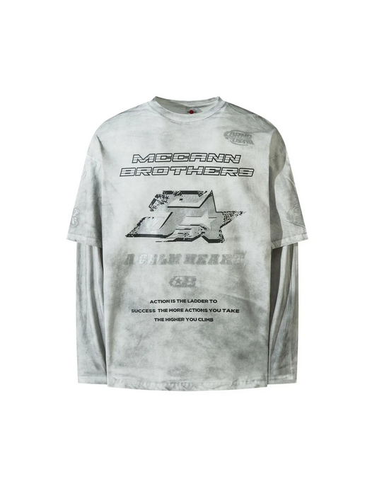 Abandoned Reality Distressed Oversized T-Shirt