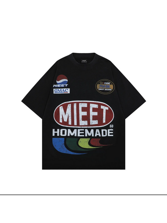 Retro Racing Team Oversized Tee