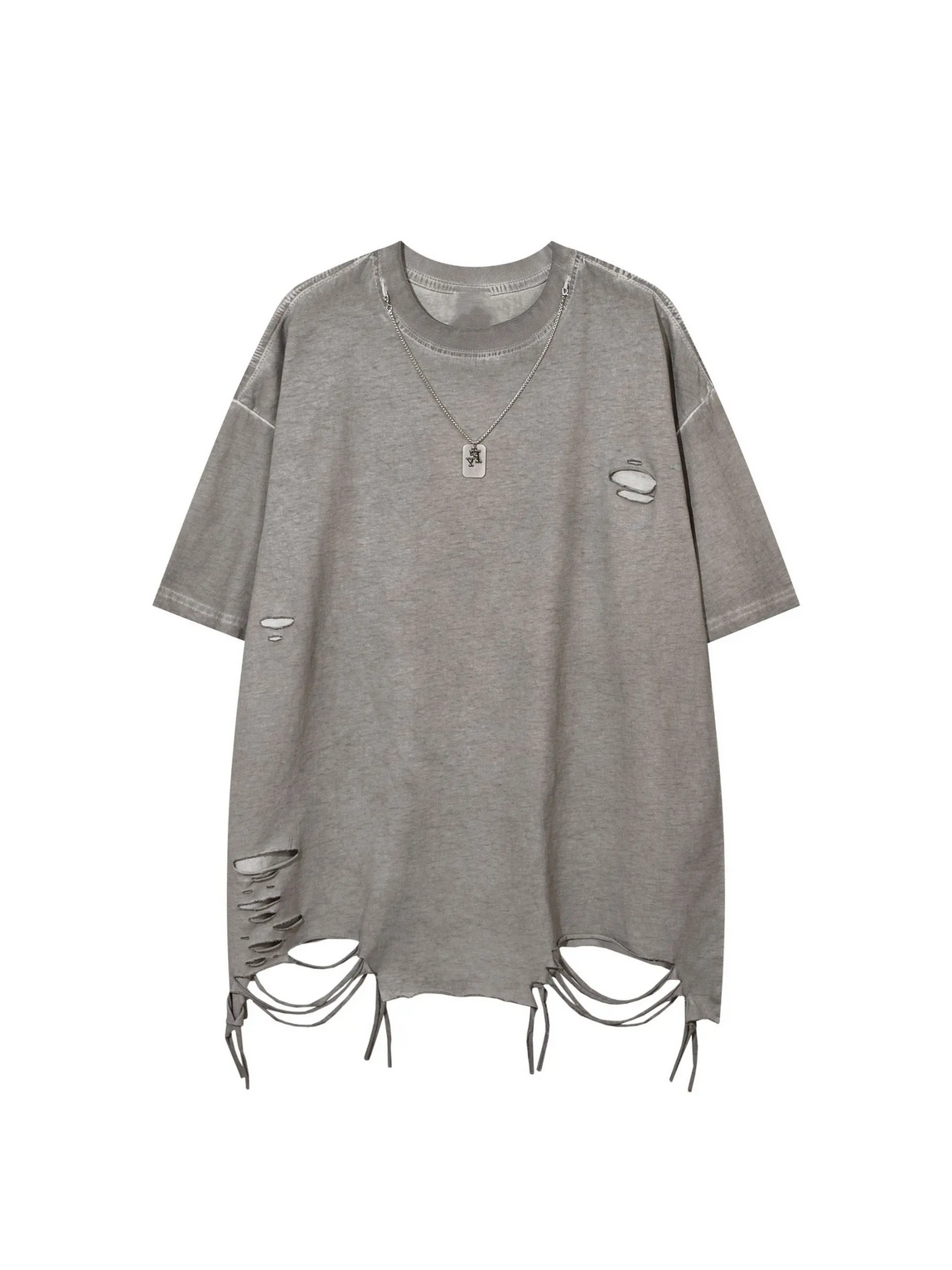 Faded Ruins Washed Cutout T-Shirt