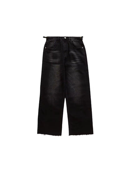 Blackened Vintage Wide-Leg Denim