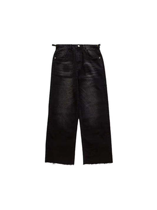 Blackened Vintage Wide-Leg Denim