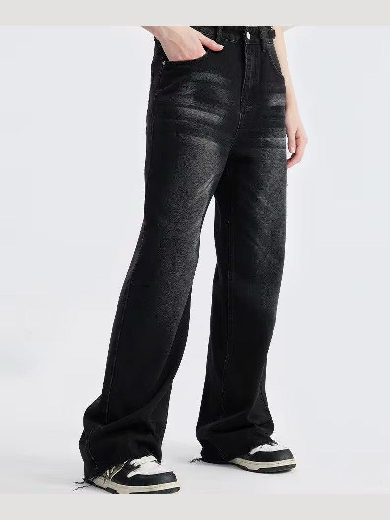 Blackened Vintage Wide-Leg Denim